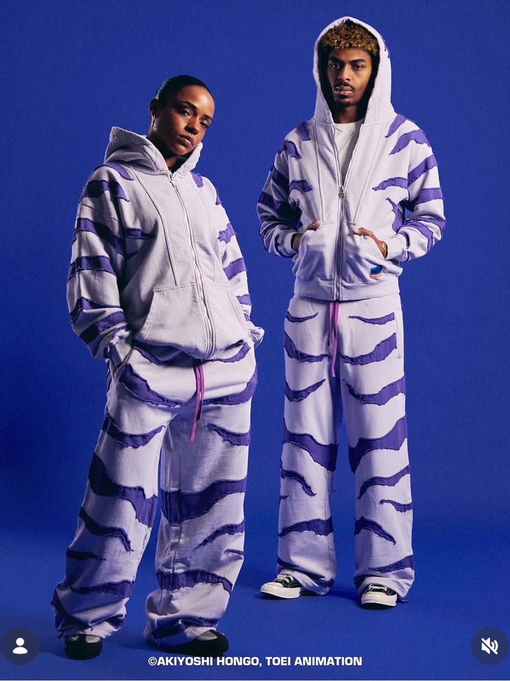 Unbranded Men’s Lavender & Purple Zip-Up Hoodie